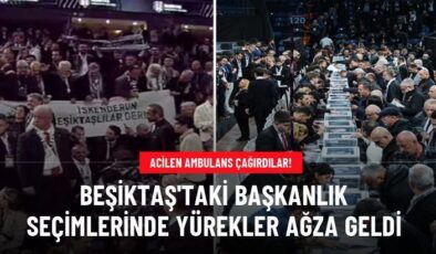 Beşiktaş’taki başkanlık seçimlerinde yürekler ağza geldi