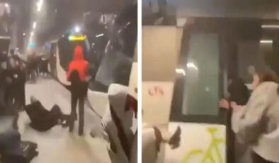 Metro istasyonunda korku dolu anlar! İki tren kafa kafaya çarpıştı