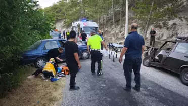 Kütahya’da Trafik Kazası: 5 Yaralı